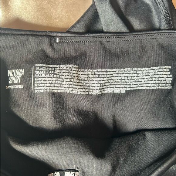 Victorias Secret Sleek Silk Look Black Leggings *Mesh - Full length - Size S - Picture 7 of 8